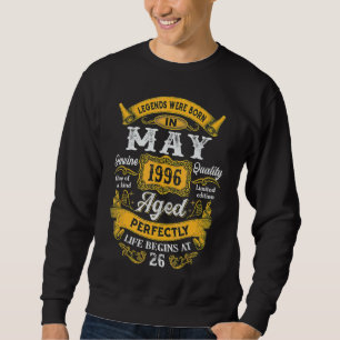 Sudadera Nacieron Leyendas En Mayo De 1996 26º Bebé Cuarent