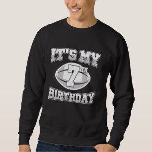 Sudadera Nacimiento 7 Fútbol es mi sétimo cumpleaños niños 