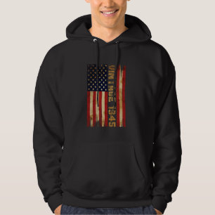 Sudadera Nacimiento de la bandera estadounidense de 80 años