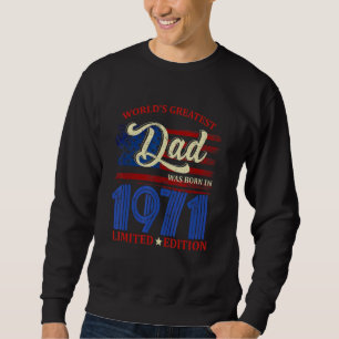 Sudadera Nació el padre más grande del mundo en 1971, 51º c