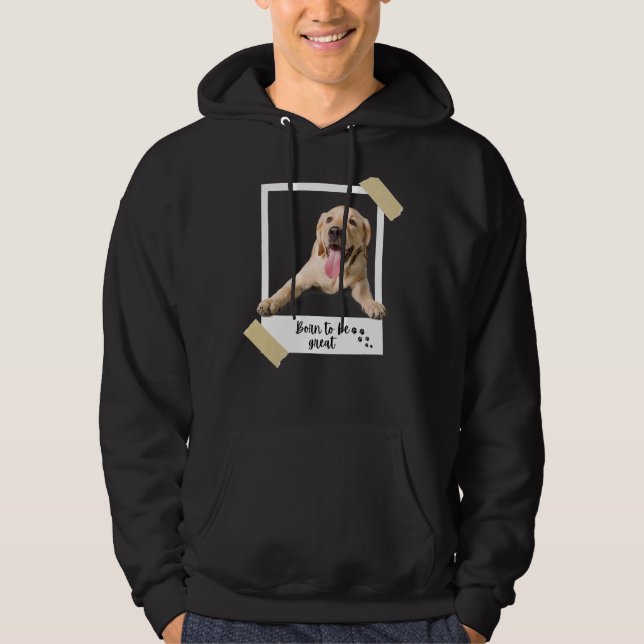 Sudadera Nació Este Gran Perro Y Pu Del Labrador De Cute (Anverso)