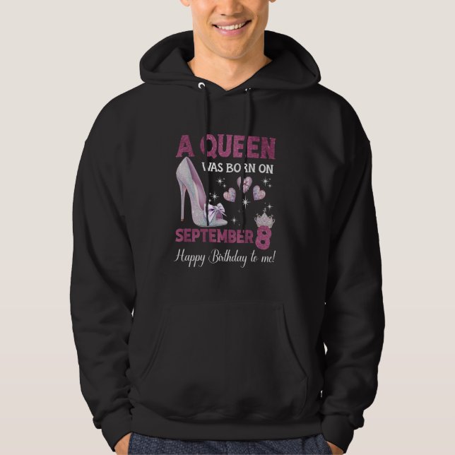 Sudadera Nació Una Reina El 5 De Septiembre Girlie Birthday (Anverso)