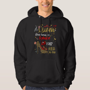 Sudadera Nació Una Reina En Septiembre De 1987 Feliz 35° Na