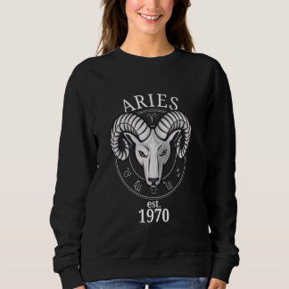 Sudadera Nació Zodiac Aries Ram en 1970