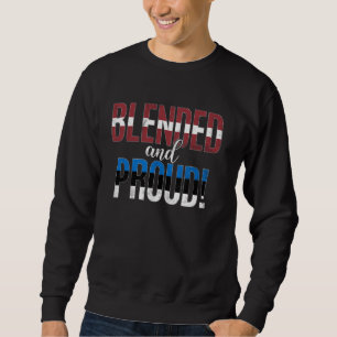 Sudadera Nacionalidad Cálida Y Orgullosa Mitad Es Letona