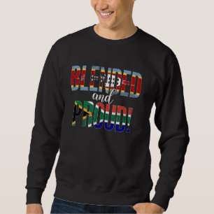 Sudadera Nacionalidad Cegada Y Orgullosa Mitad Suazi Mitad 