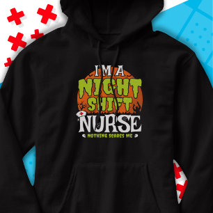 Sudadera Nada asusta a la divertida enfermera de turno noct