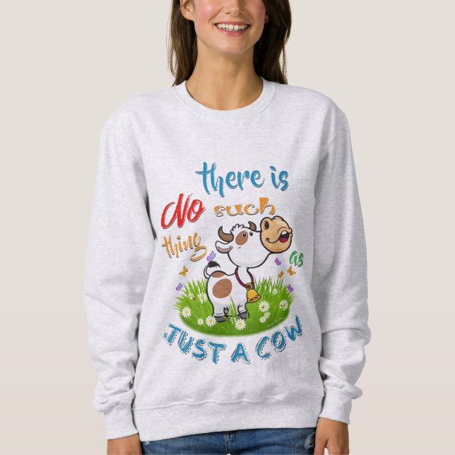 Sudadera NADA Como SÓLO UNA VACA (Anverso)