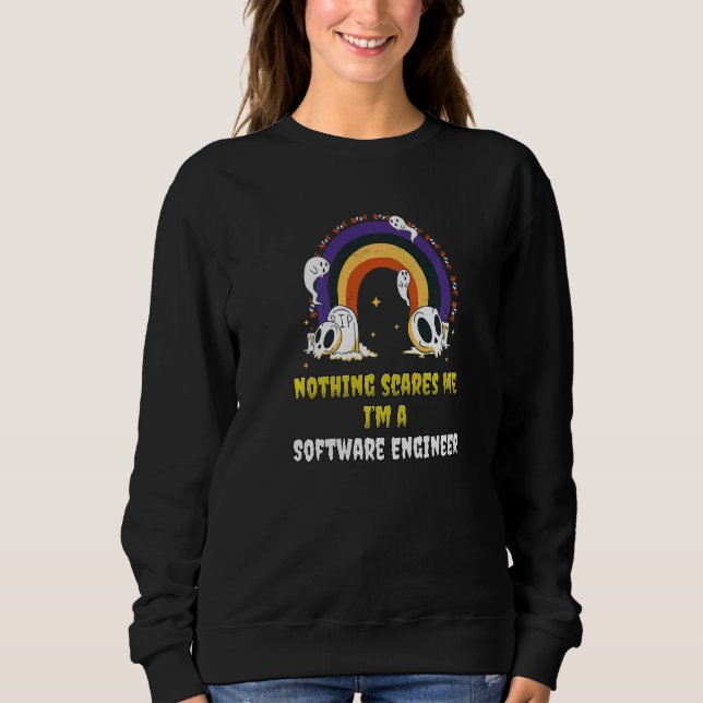 Sudadera Nada me asusta soy un ingeniero de software   (Anverso)