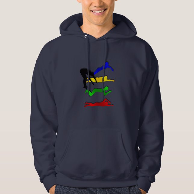 Sudadera Nadada de los deportes acuáticos de los nadadores (Anverso)
