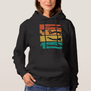 Sudadera Nadador de estilo retro vintage de natación de los