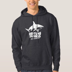 Sudadera Nadando Con Grandes Islas De Tiburones Blancos Nep