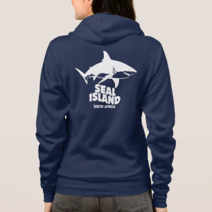 Sudadera Nadando Con Grandes Tiburones Blancos - Isla Seal