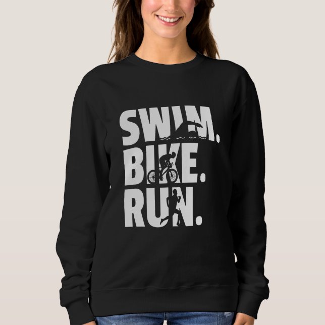 Sudadera Nadar Bicicleta Correr Gráfico Correr Natación Cic (Anverso)