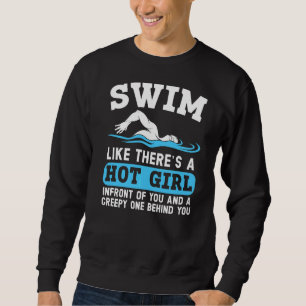 Sudadera Nadar como nadar hay un Chica caliente