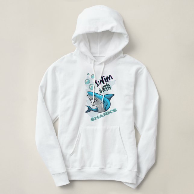 Sudadera nadar con tiburones (Diseño del anverso)