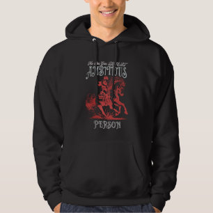 Sudadera Nadie puede derrotar a una persona ambiciosa y mot