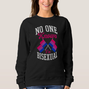 Sudadera Nadie sabe que soy la bandera del Orgullo Bisexual