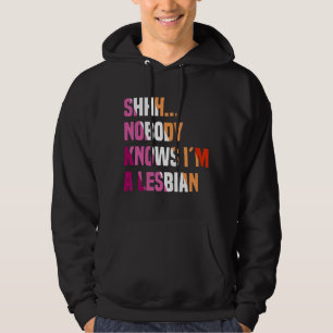 Sudadera Nadie sabe que soy un lesbiano gay LGBT Bisexual P