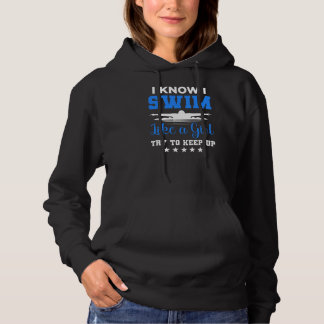 Sudadera Nado Como Un Chica Intenta Seguir Nadando