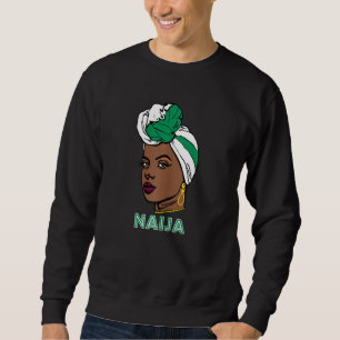 Sudadera Naija Chica enfrenta a patriota de bandera naciona