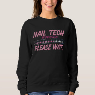 Sudadera Nail Tech Cita de trabajo Uniforme Nail Polaco Nai