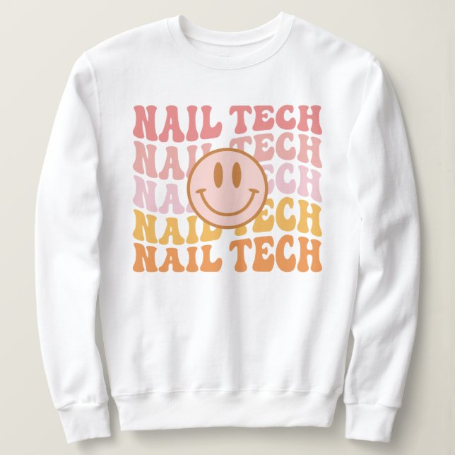 Sudadera Nail Tech, Nail Tech Apreciation Gift, Manicurista (Anverso del diseño)