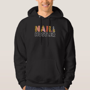 Sudadera Nail Tech Work Uniforme Nail Polaco Leopardo Cheet