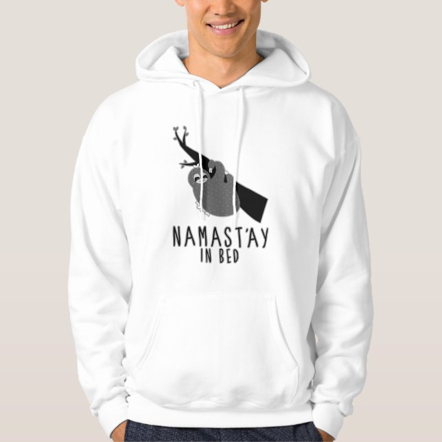 Sudadera namast'ay en pereza de la cama (Anverso)
