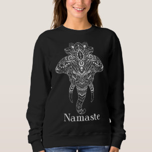 Sudadera Namaste Ganesh Elephant Ganesha Dios Enfrente el A