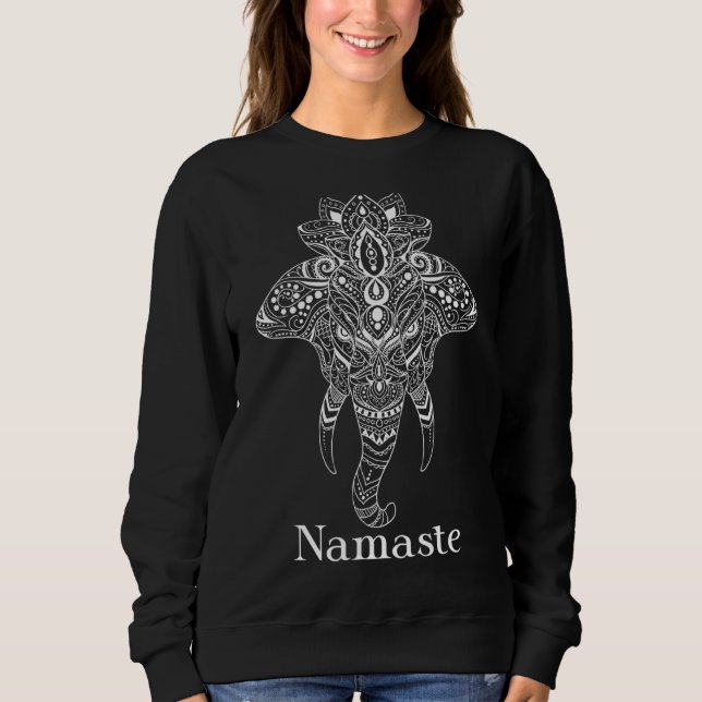 Sudadera Namaste Ganesh Elephant Ganesha Dios Enfrente el A (Anverso)