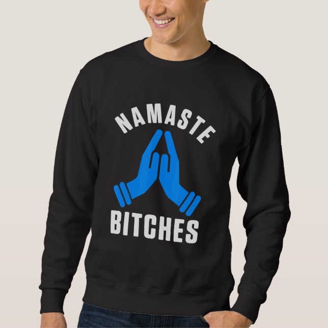 Sudadera Namaste Humor Instructor de Yoga Budismo espiritua (Anverso)
