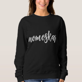 Sudadera Namasté Moderno Negro Meditación Espiritual Yoga