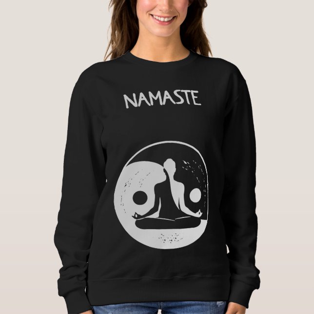 Sudadera Namaste Yin Yang Meditation (Anverso)