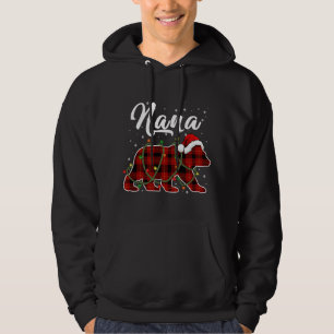 Sudadera Nana Bear Xmas Red Plaid Matando Navidades Familia