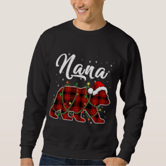 Sudadera Nana Bear Xmas Red Plaid Matando Navidades Familia
