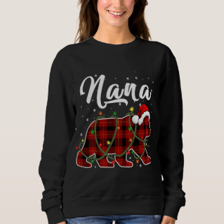 Sudadera Nana Bear Xmas Red Plaid Matando Navidades Familia
