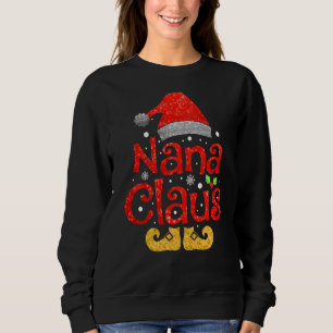 Sudadera Nana Claus Santan Gorra Funny Nana Feliz Navidad C
