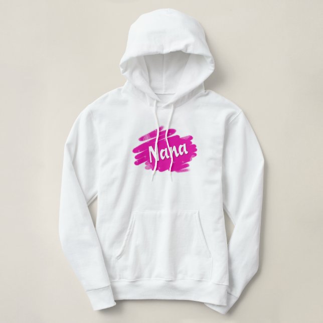 Sudadera Nana con tipografía espumosa (Diseño del anverso)