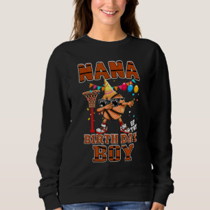 Sudadera Nana De Birthday Baller Basketball Tema Parte