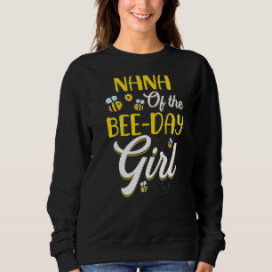 Sudadera Nana De La Familia Chica Del Día De La Abeja Cumpl