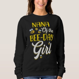 Sudadera Nana De La Familia Chica Del Día De La Abeja Cumpl