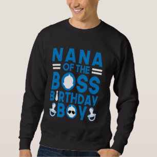 Sudadera NANA De La Familia De Bebés Funny Natal Del Jefe P