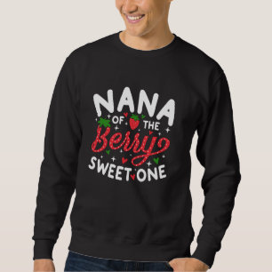 Sudadera Nana de la primera cumpleañera de fresa dulce como