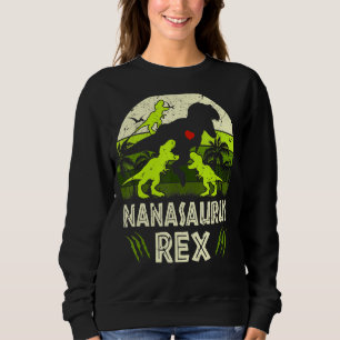 Sudadera Nana Dinosaur T Rex Nanasaurus 3 Niños Fam Matanza