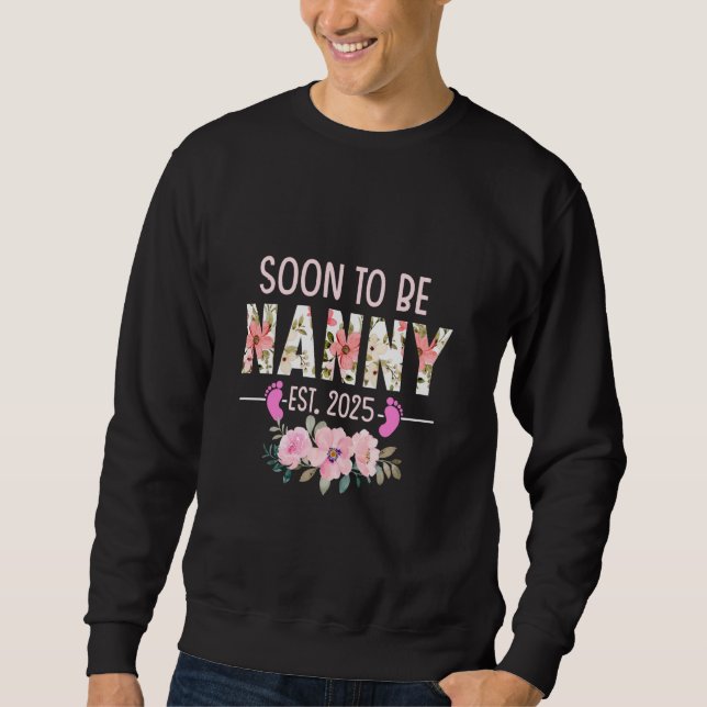 Sudadera Nana Est 2025 Invitación de embarazo B (Anverso)