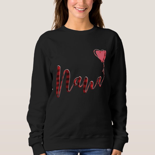 Sudadera Nana Navidades de cumpleaños Abuela Buffalo Jugado (Anverso)