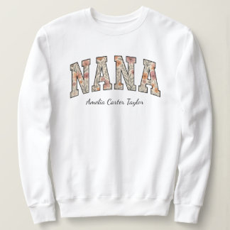 Sudadera Nana personalizada con nombres de nietos