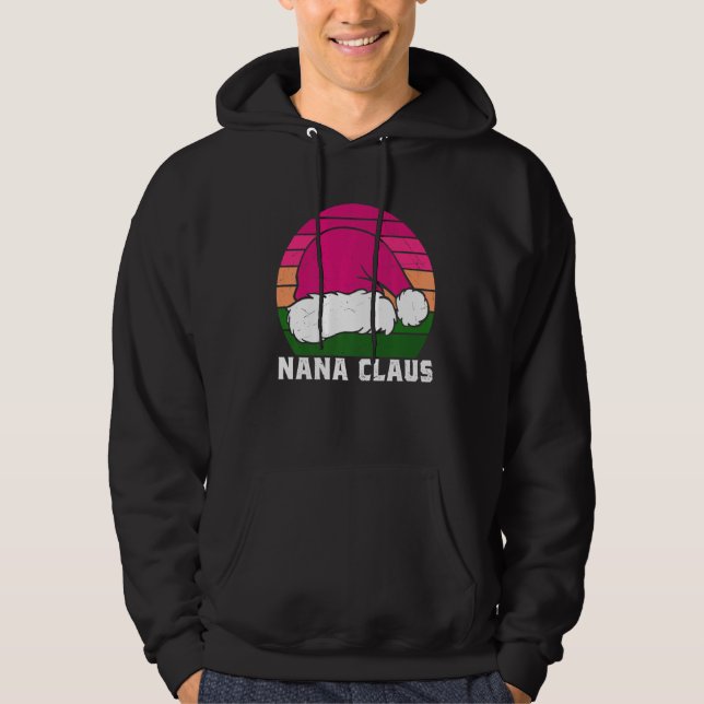 Sudadera Nana Santa Claus Funny Merry Christmas Funny Vinta (Anverso)