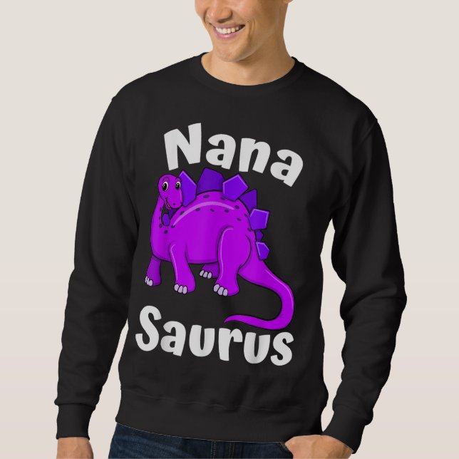 Sudadera Nanasaurus Nana Dinosaur Lover Dino Día de la Madr (Anverso)